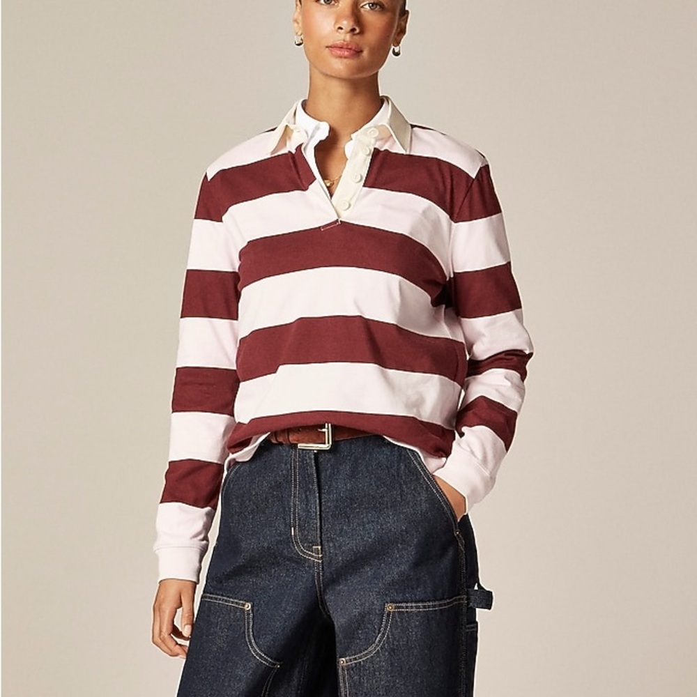 J Crew Striped Rugby shirt like new